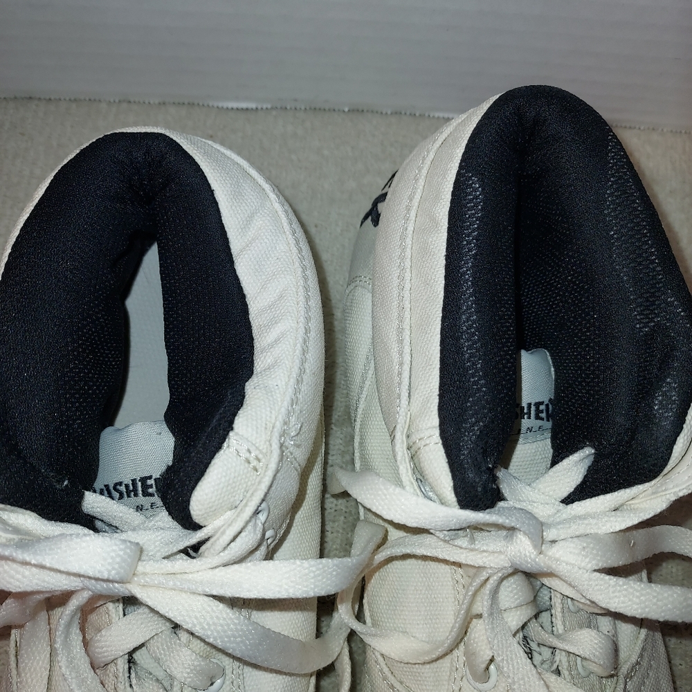 Thrasher White Canvas Mid Top Style Skate Shoe size 10 - Picture 6 of 8